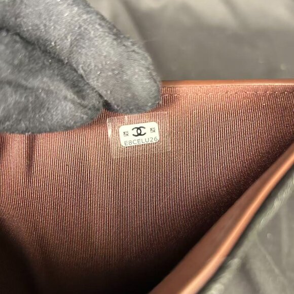 Chanel Classic Quilted Caviar Leather Passport Holder — Black with Gold CC - Picture 12 of 15